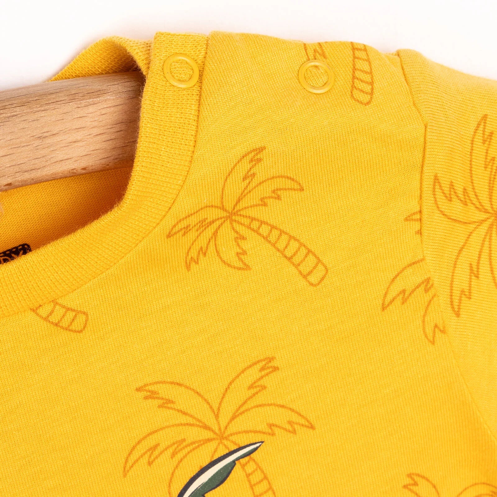 HelloBaby Basic Boy Surfing Printed T-shirt - Yellow - ebebek - Black Friday