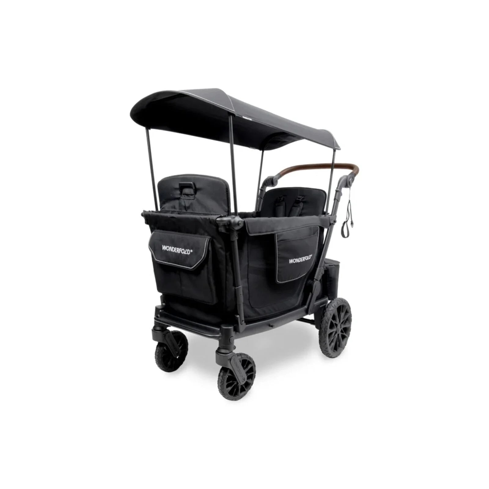 Wonderfold L2 Quad Stroller Wagon - Black - ebebek - Black Friday