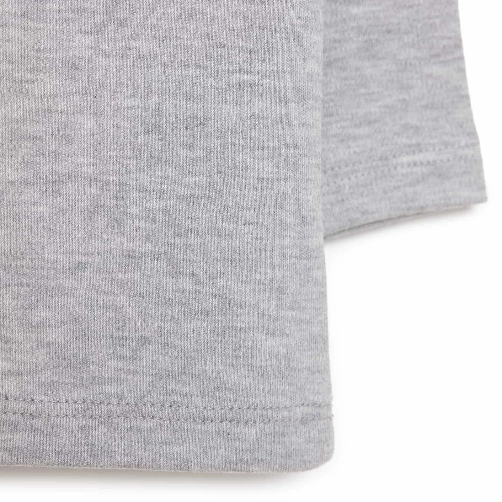 HelloBaby Basic Unisex Long Sleeve T-shirt - White - Grey Melange - ebebek - Black Friday