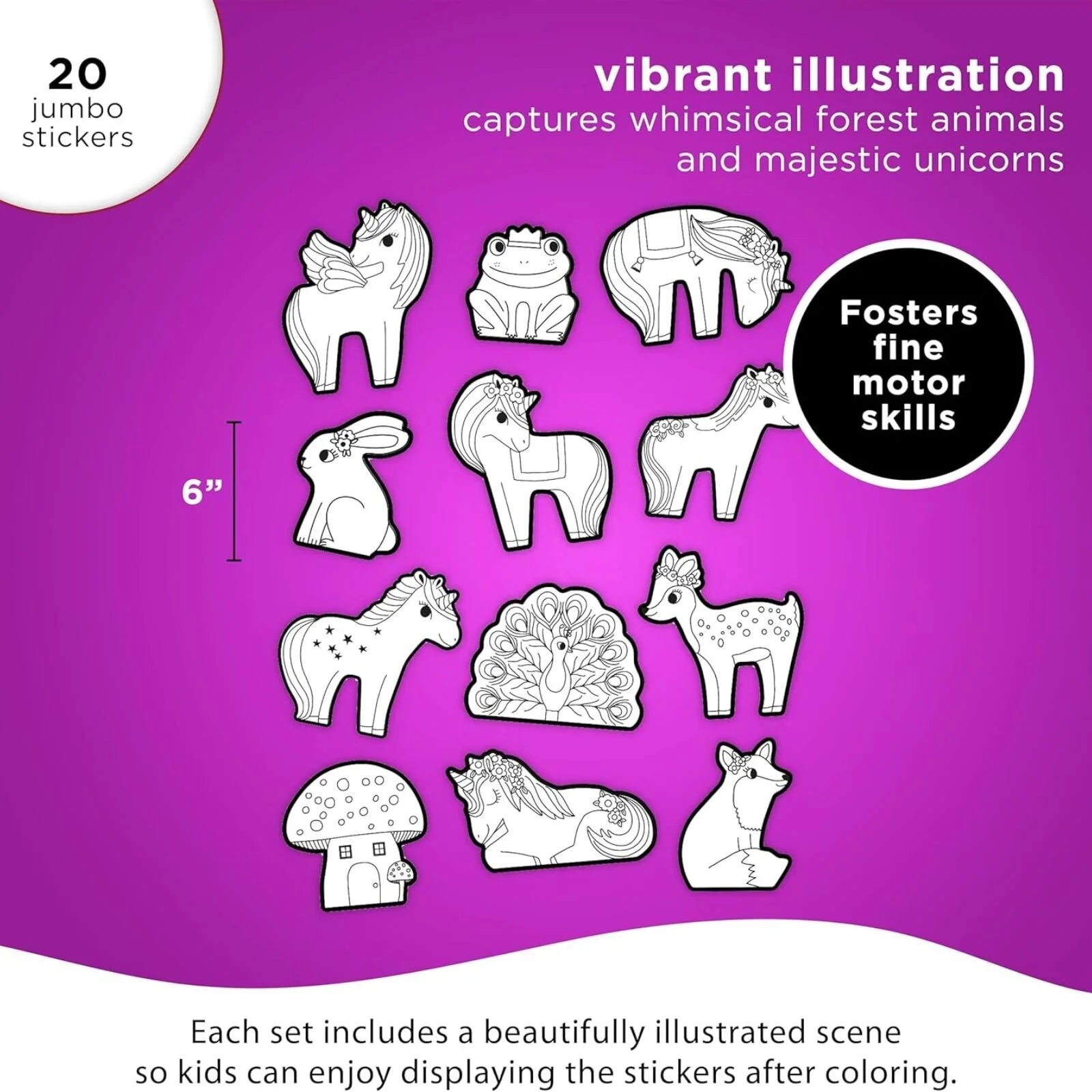 Crocodile Creek Unicorn Colouring Stickers - ebebek - Black Friday