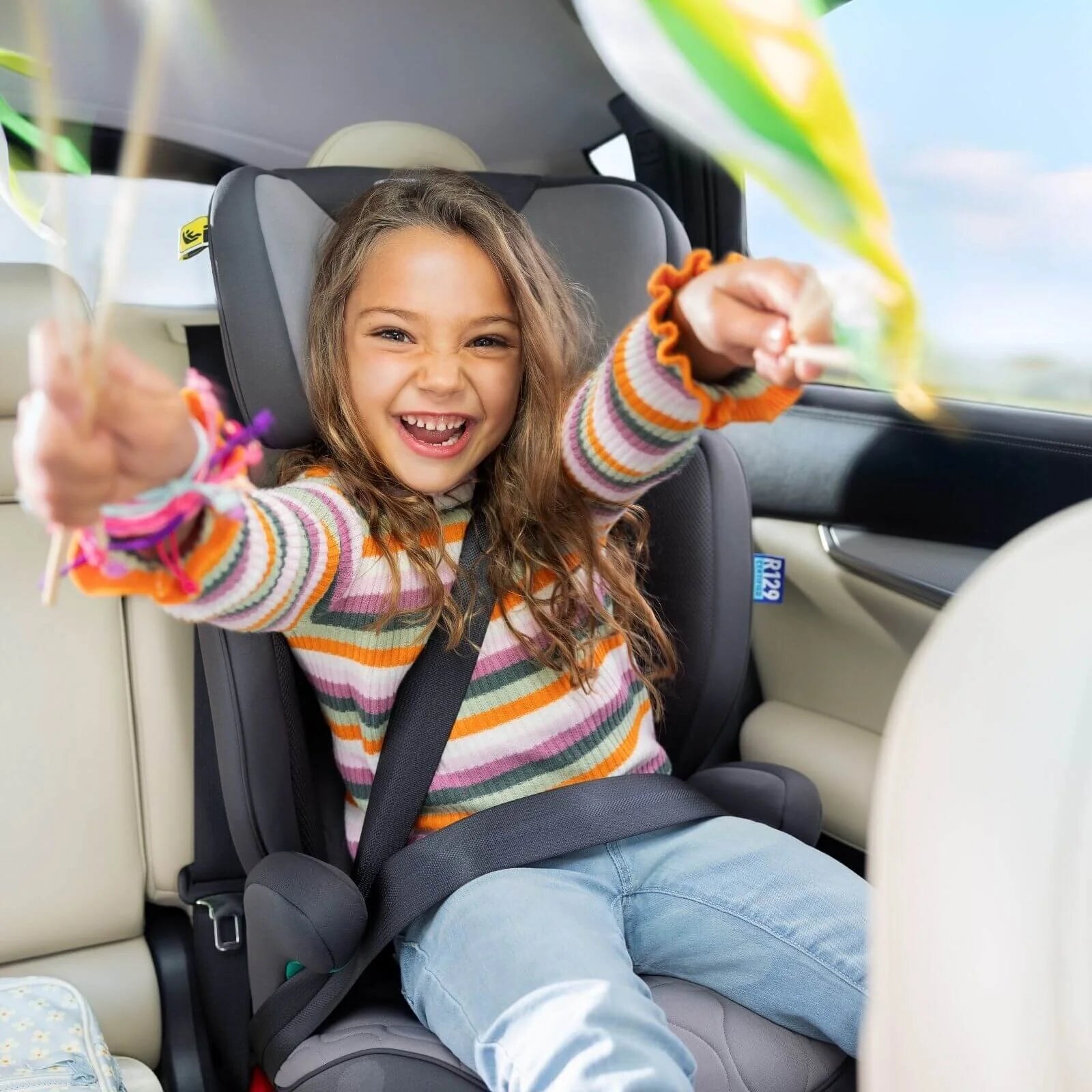 Graco Affix i - Size R129 ISOFIX Highback Booster Car Seat - Midnight - ebebek - Black Friday