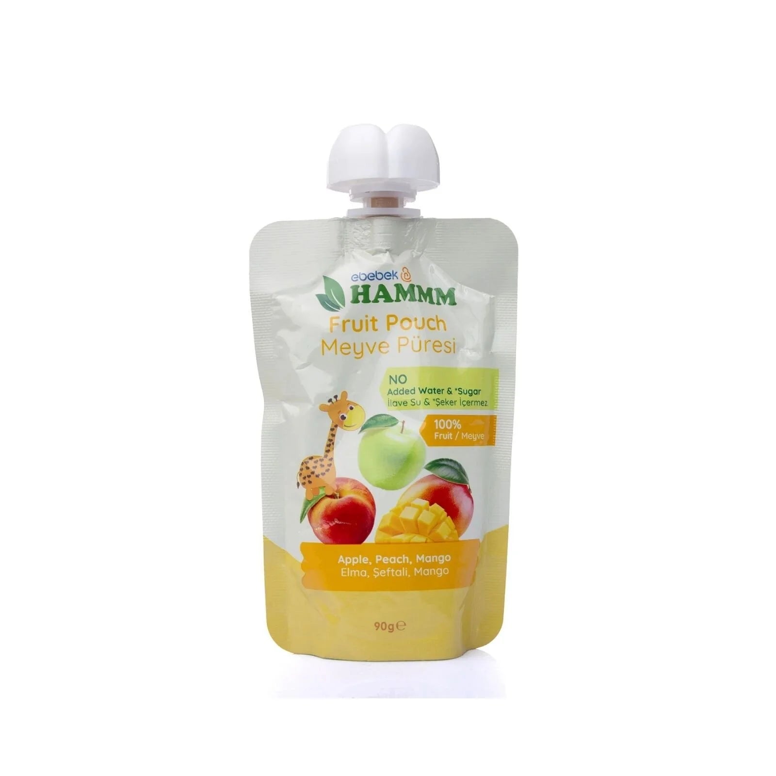 Hammm Apple Peach & Mango Puree Pouch (12x90g) - ebebek - Black Friday