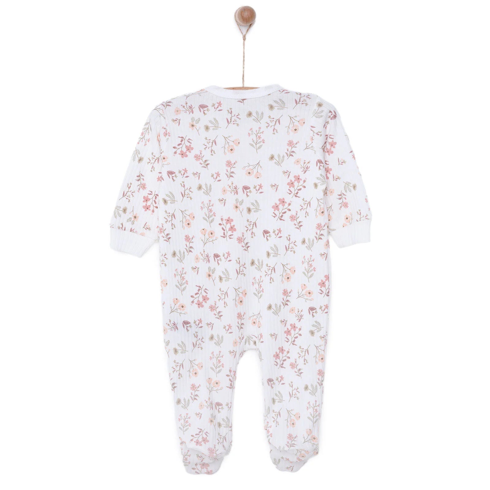 Tiffany Newborn Baby Girl Footed Jumpsuit - Ecru - ebebek - Black Friday