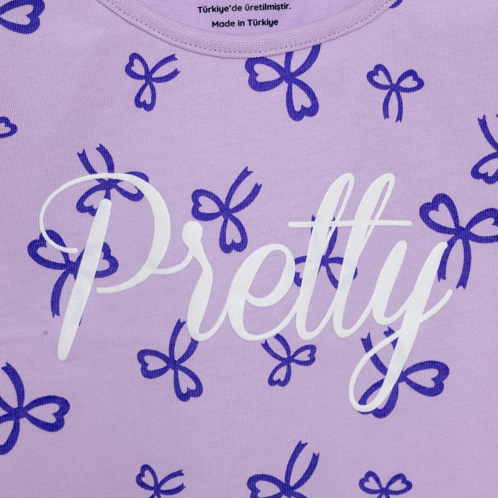 HelloBaby Basic Girl Ribbons Patterned Tshirt - Printed - ebebek - Black Friday