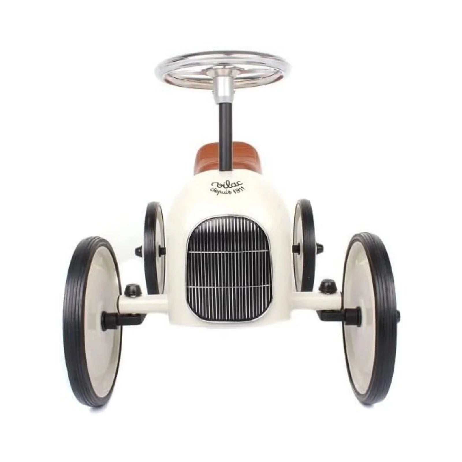 Vilac Ride On Metal Car Toy - Off White - Vilac - ebebek