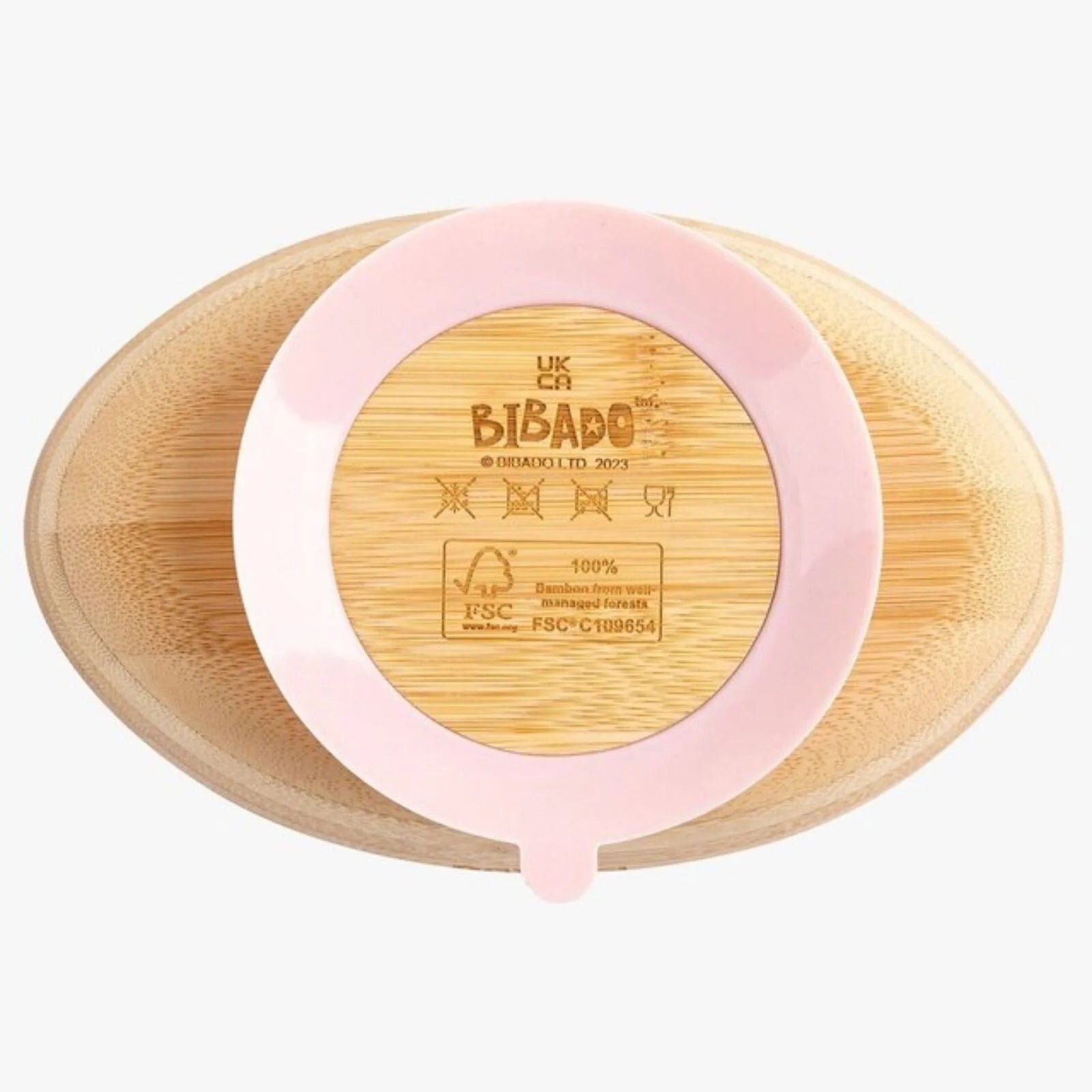 Bibado Natural Bamboo Suction Bowl - Blush - ebebek - Black Friday