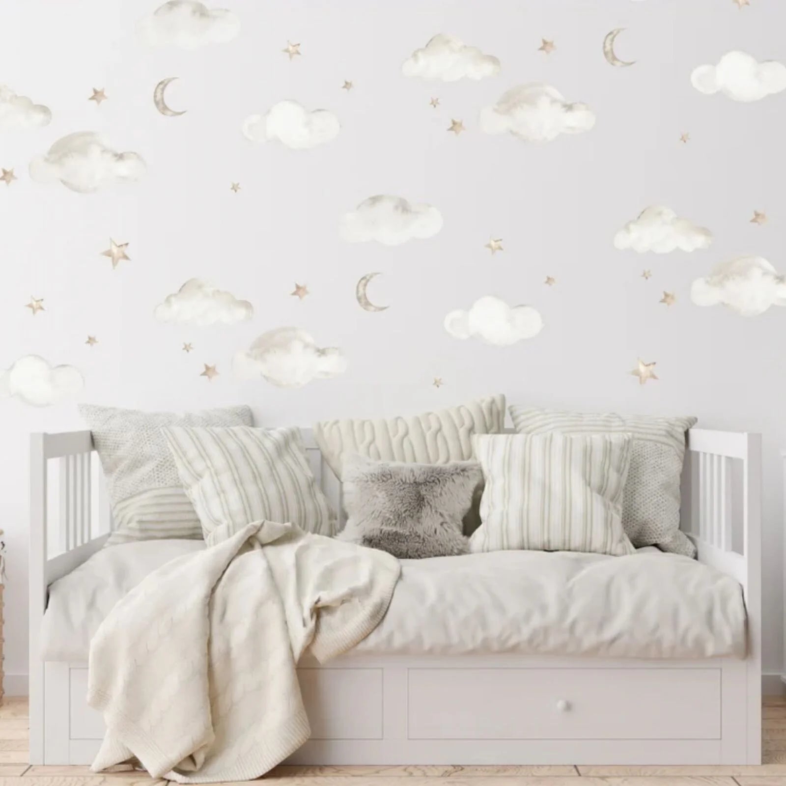 Live Vida Wall Stickers Cloud & Moon & Stars A4 - ebebek - Black Friday