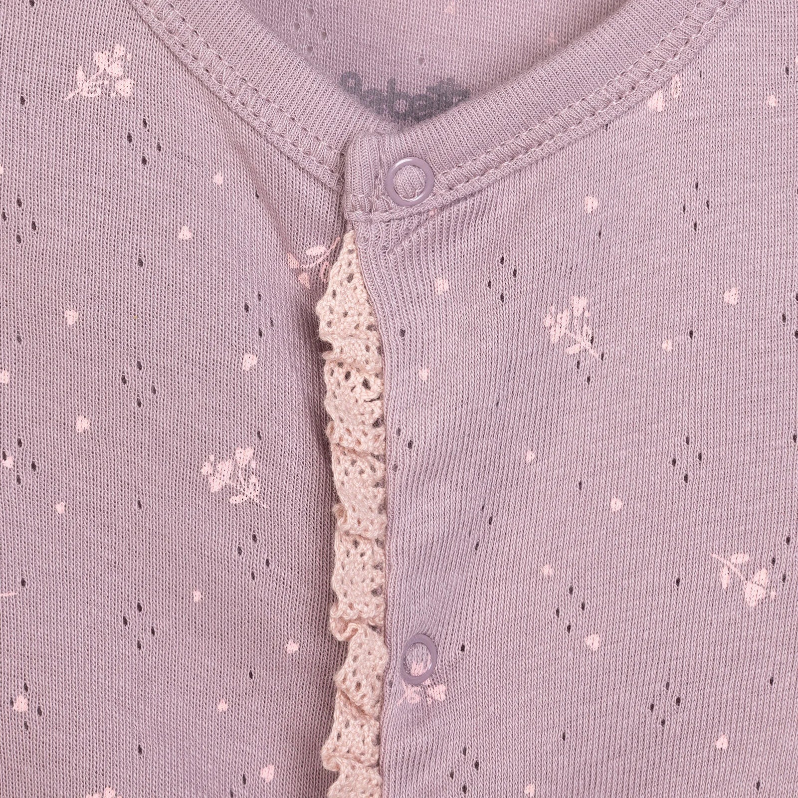 Bebetto Newborn Nature Footed Jumpsuit - Purple - ebebek - Black Friday