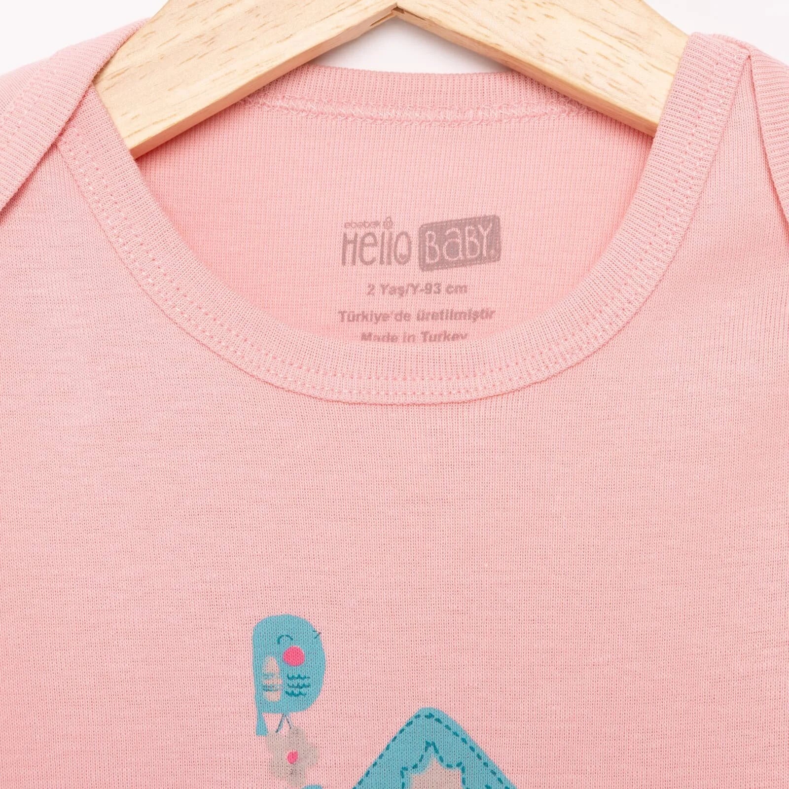HelloBaby Baby Boy Short Sleeve Body - Light Pink - ebebek - Black Friday