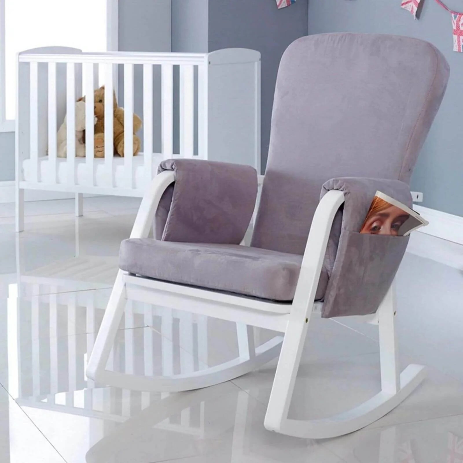 Ickle Bubba Dursley Rocking Chair - Pearl Grey - ebebek - Black Friday