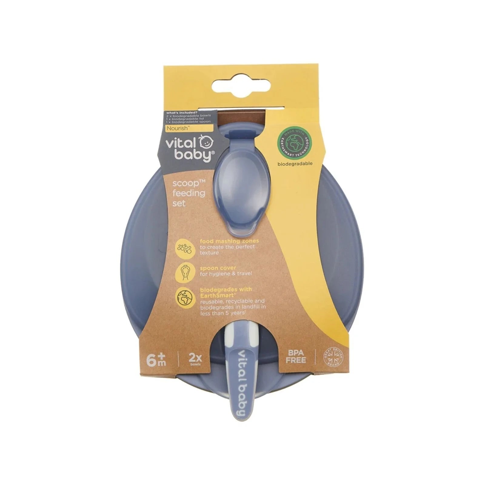 Vital Baby Nourish Scoop Feeding Set 2 pcs - Natural Grape - ebebek - Black Friday