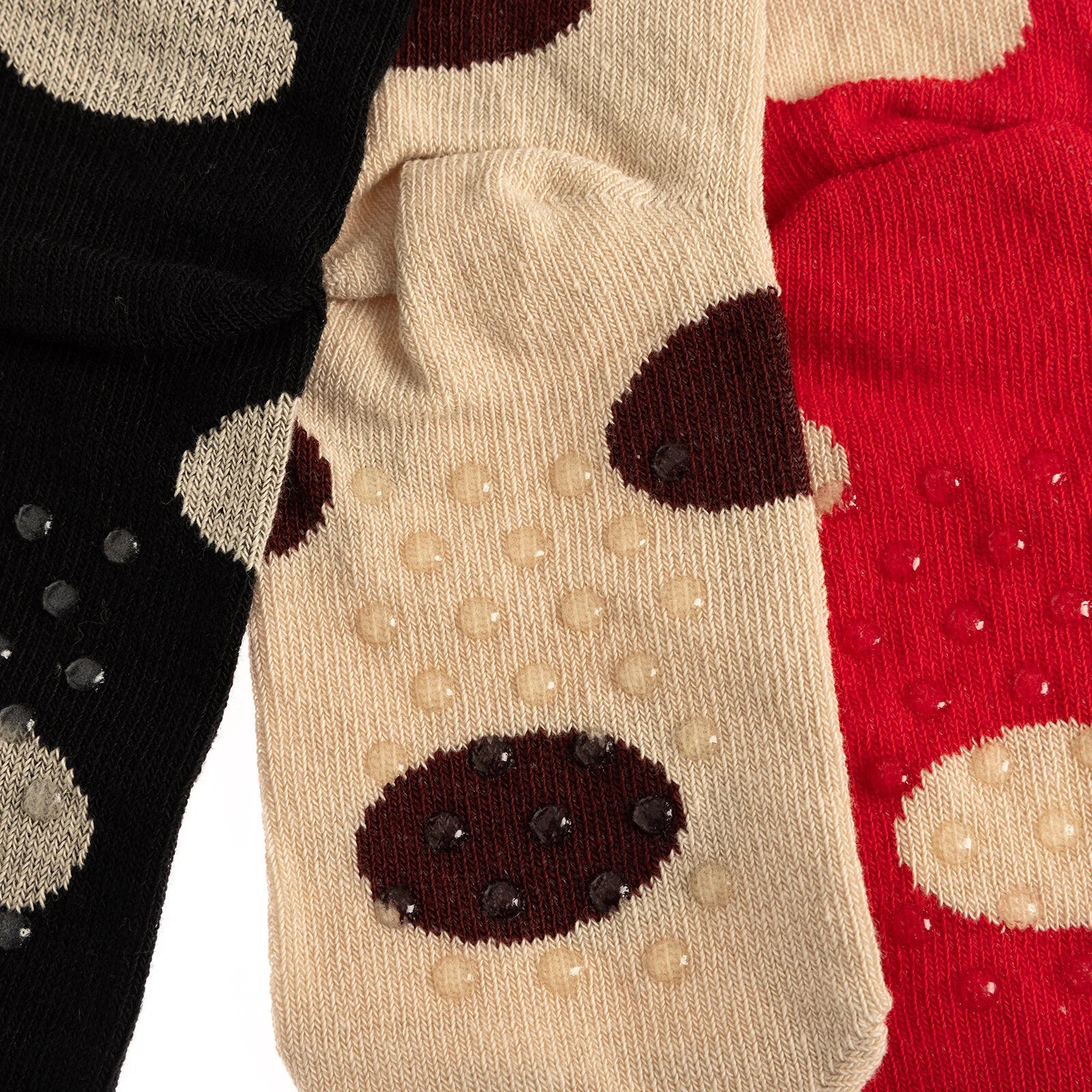 HelloBaby Non - Slip Baby Socks 3 Pcs - Fuchsia - ebebek - Black Friday