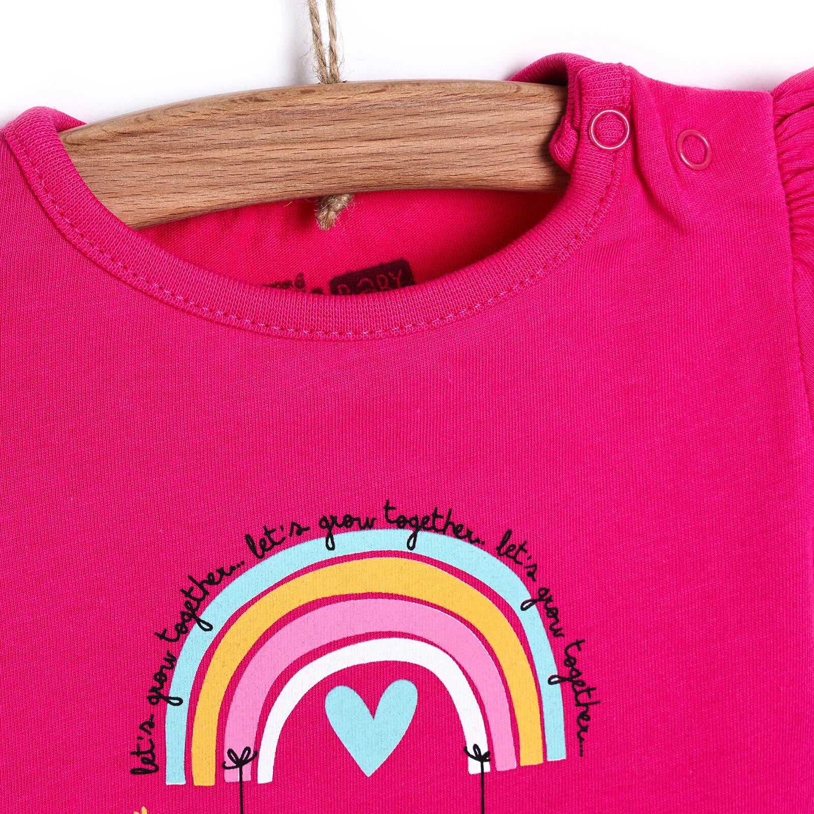 HelloBaby Basic Baby Girl Tshirt - Fuchsia - ebebek - Black Friday
