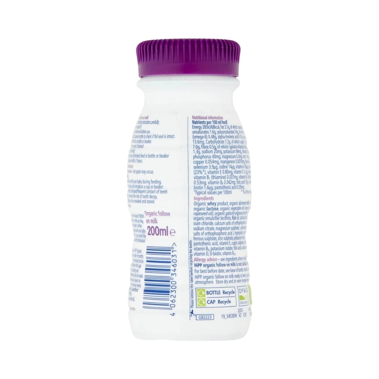 HiPP Organic 2 Follow On Ready to Feed Liquid Milk 6+ months 200ml - ebebek - Black Friday