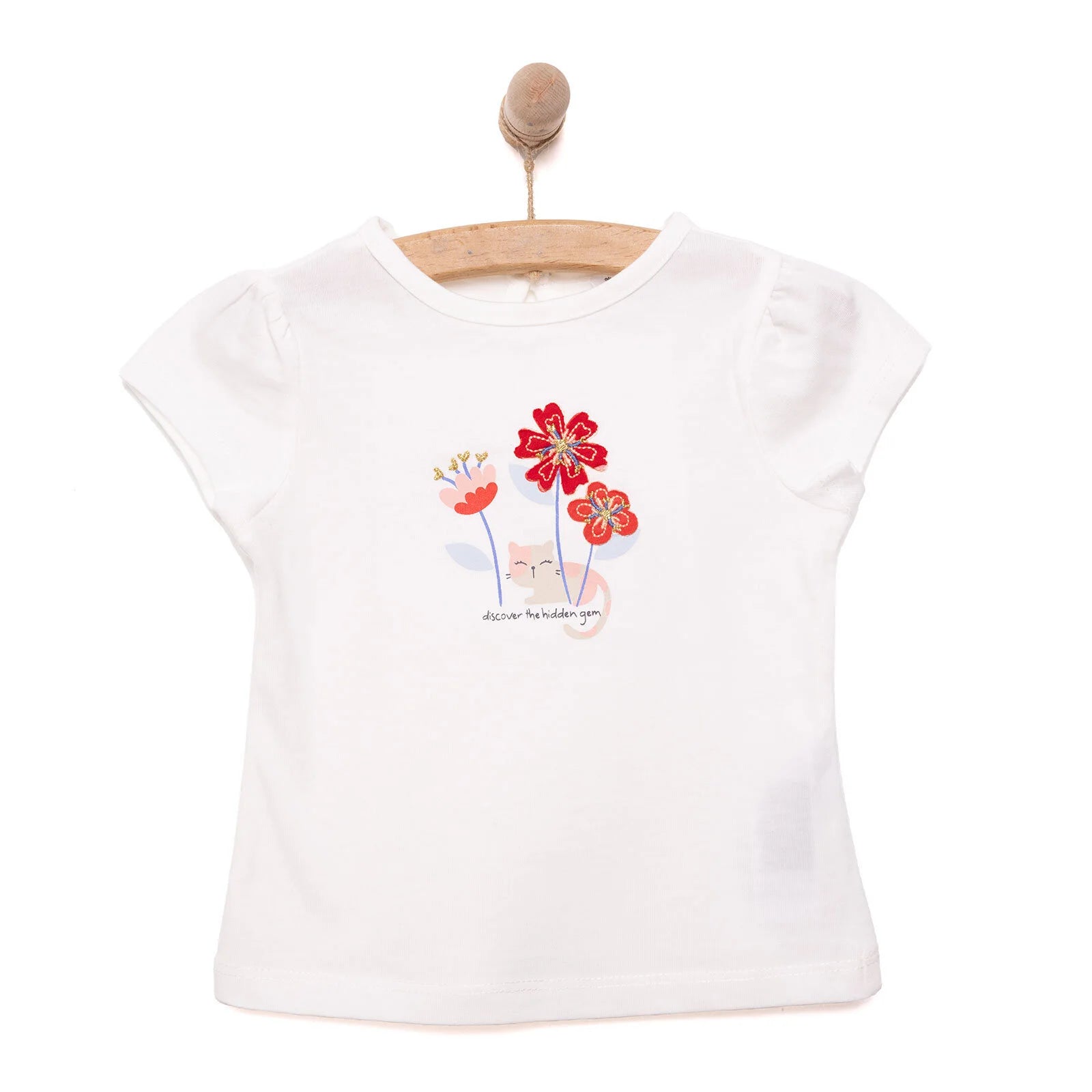 HelloBaby Spring Memories T-shirt - Ecru - ebebek - Black Friday