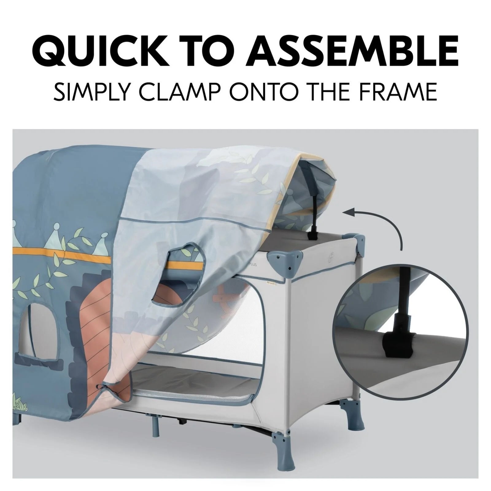 Hauck Travel Cot Cover - Palace - ebebek - Black Friday