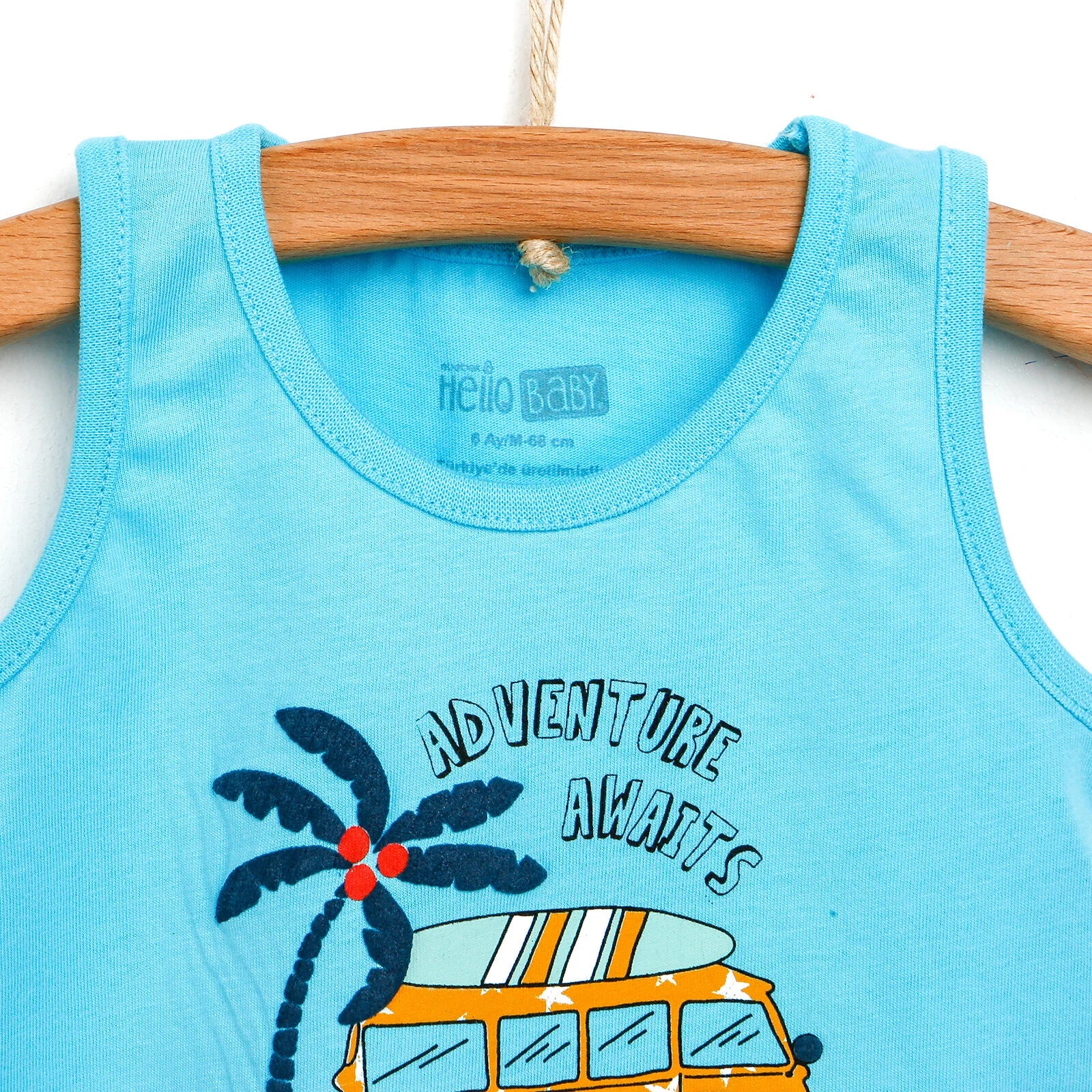 HelloBaby Basic Baby Boy Tank Top - Turquois - ebebek - Black Friday