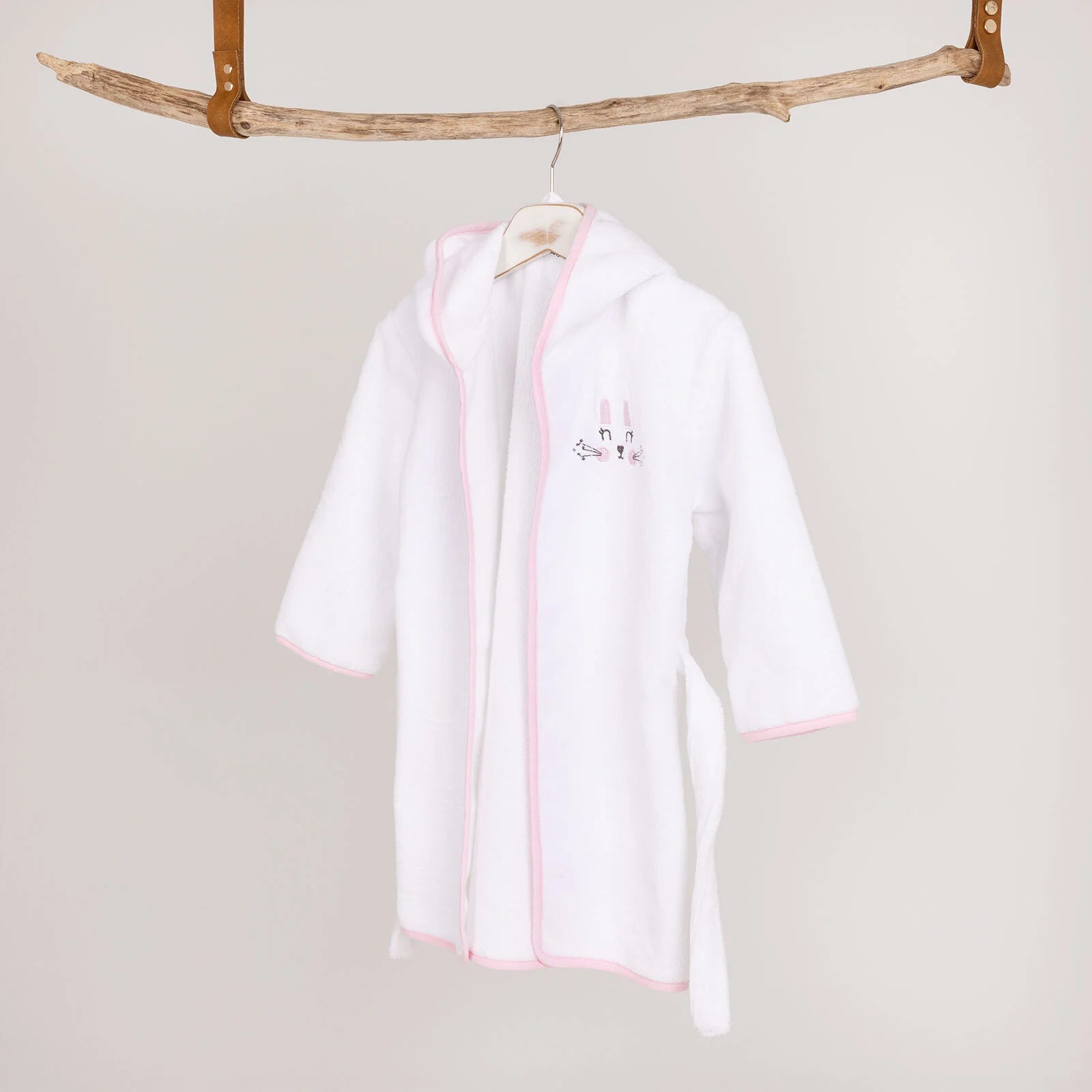 Mollia Girl Baby Bathrobe - White - ebebek - Black Friday