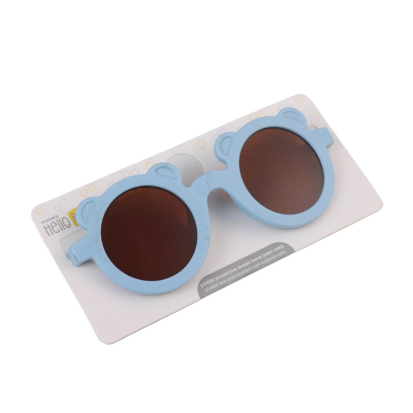HelloBaby Teddy Bear Frame Sunglasses - Light Blue - ebebek - Black Friday