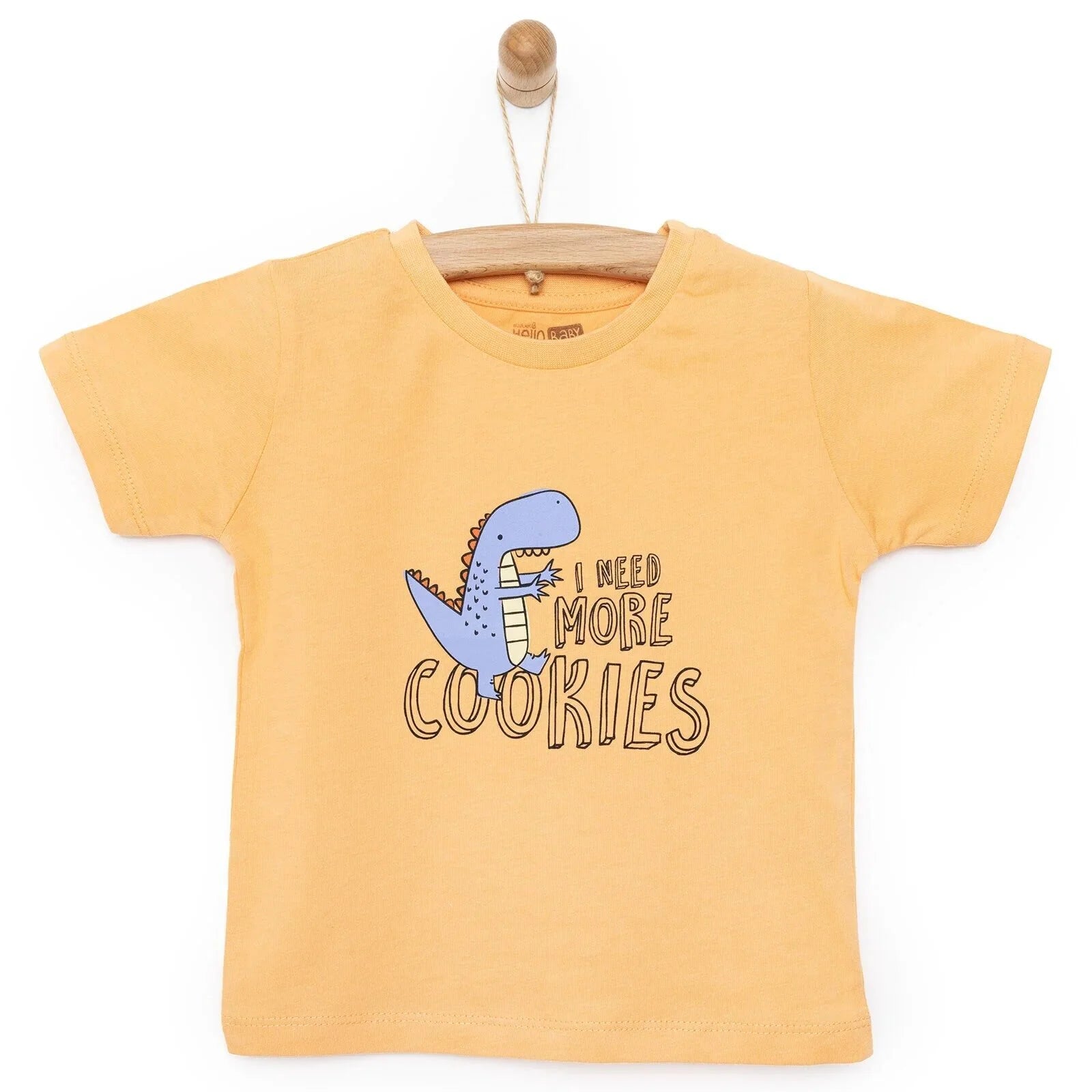 HelloBaby Basic Dinosour Printed Tshirt - Orange - ebebek - Black Friday