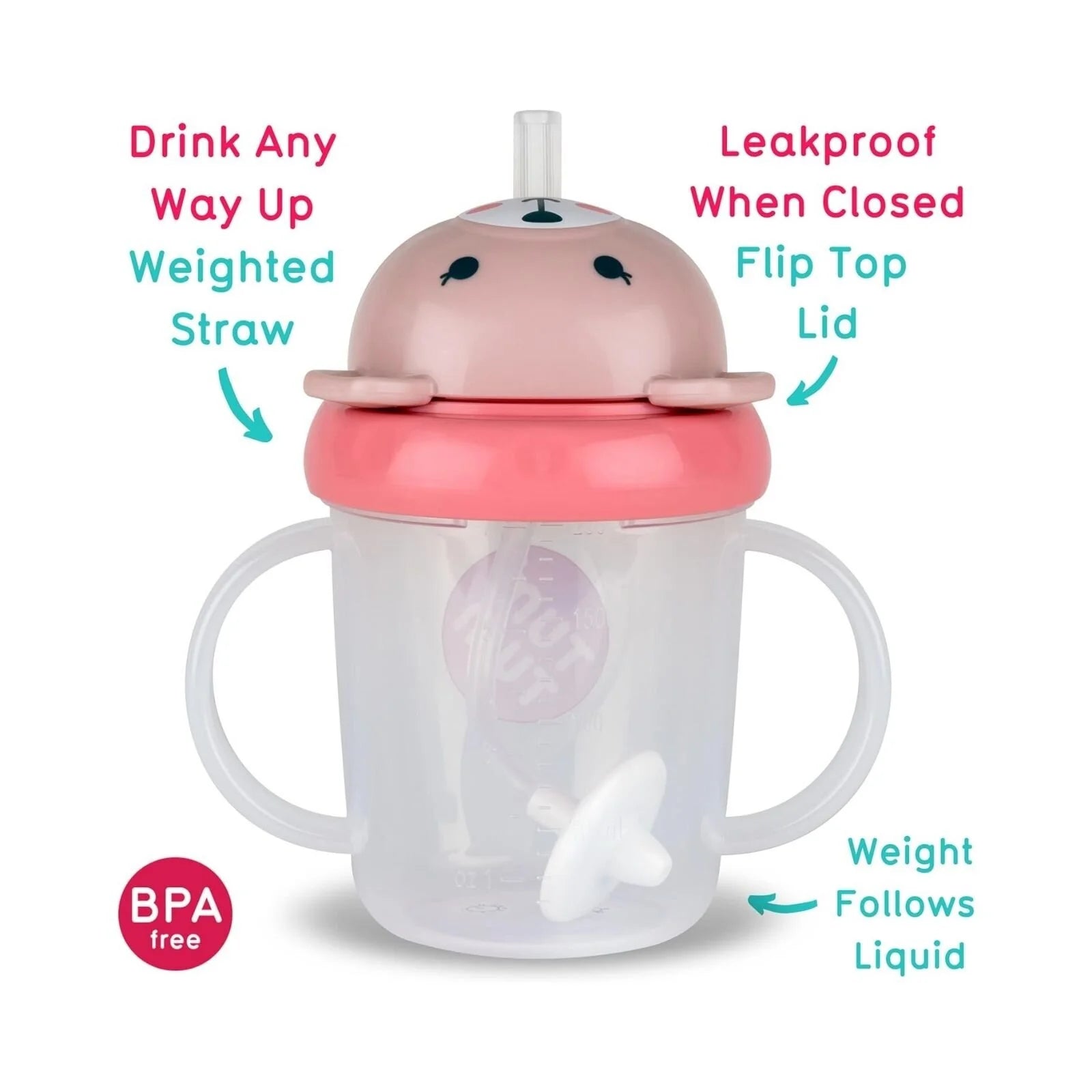 TUM TUM Betsy Bear Tippy Up Cup - Pink - ebebek - Black Friday