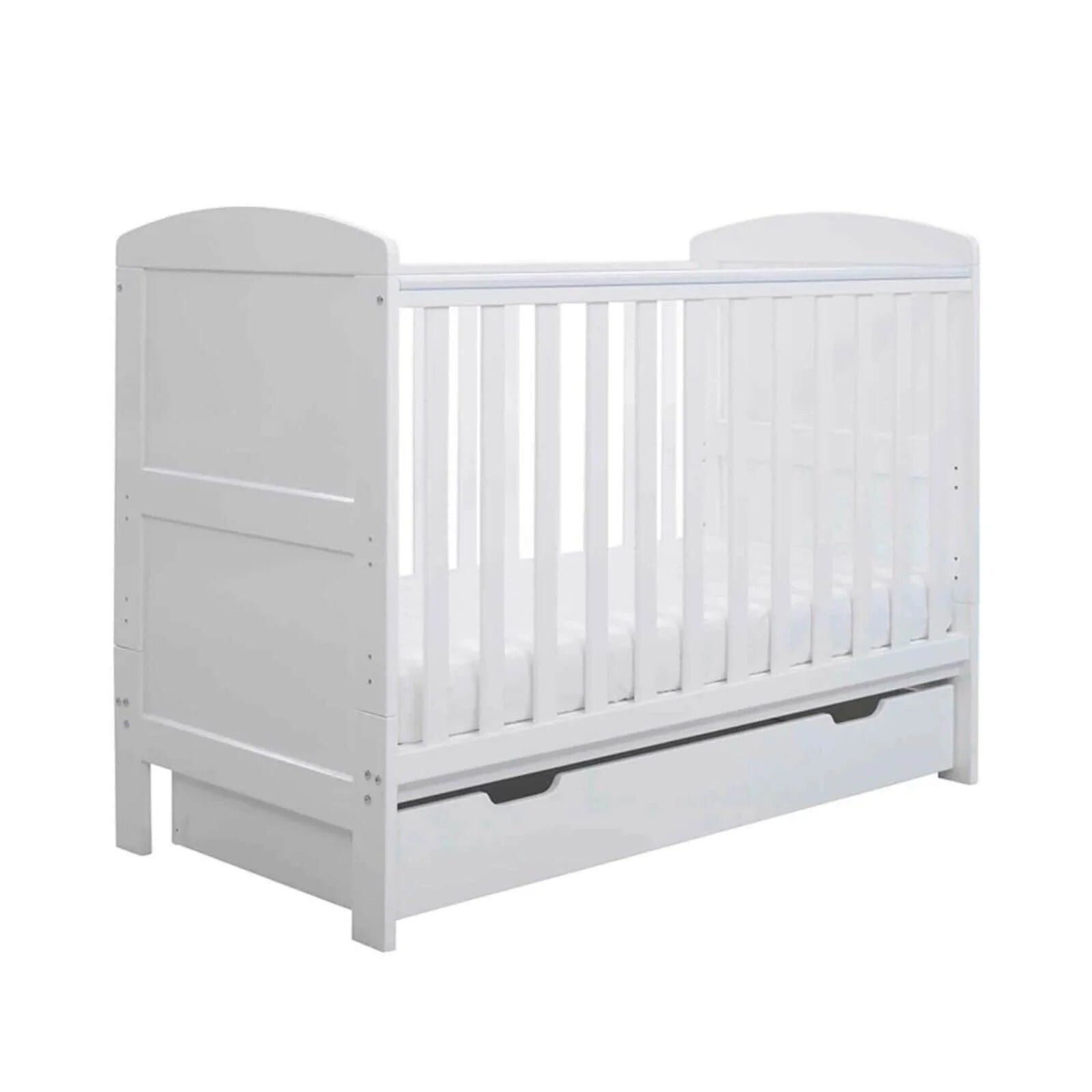 Ickle Bubba Coleby Mini Cot Bed & Under Drawer White - Premium Pocket Sprung Mattress - ebebek - Black Friday