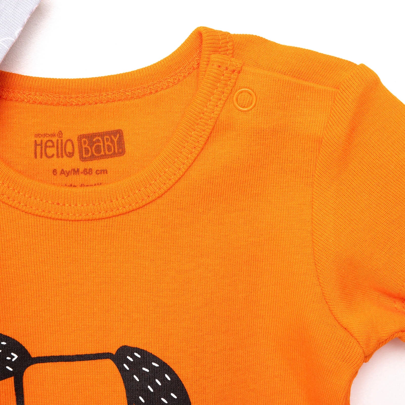 HelloBaby Basic Rib Short Sleeve Baby Bodysuit 2 Pcs - Grey - ebebek - Black Friday