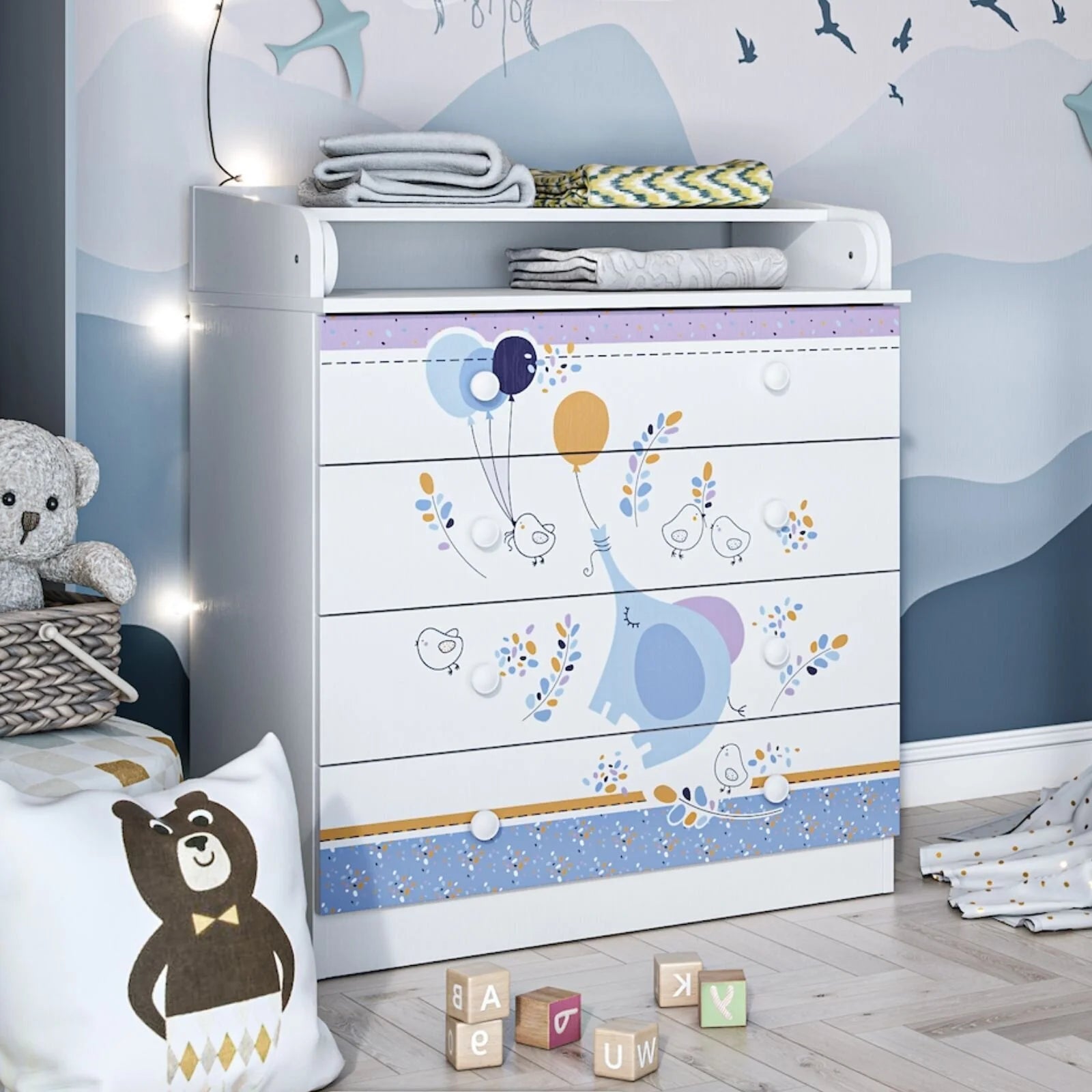 Shefa Kids 800 Changing Dresser - Elephant - ebebek - Black Friday
