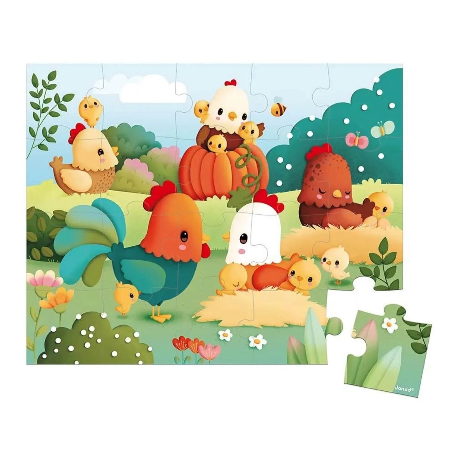 Janod Puzzle Welcome to the Farmyard 20 pcs - ebebek - Black Friday