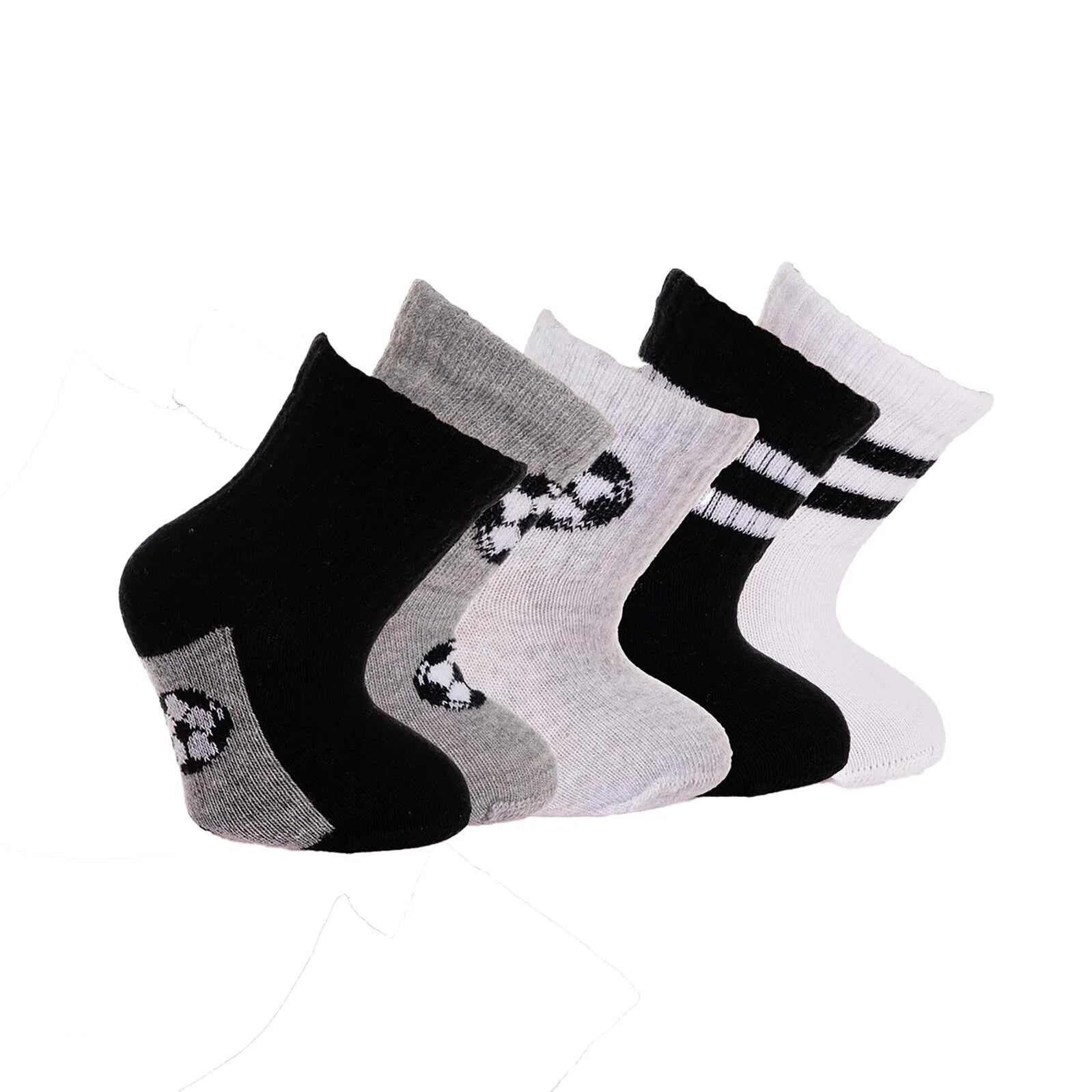 HelloBaby Baby Boy Pack of 5 Socks - Grey - ebebek - Black Friday