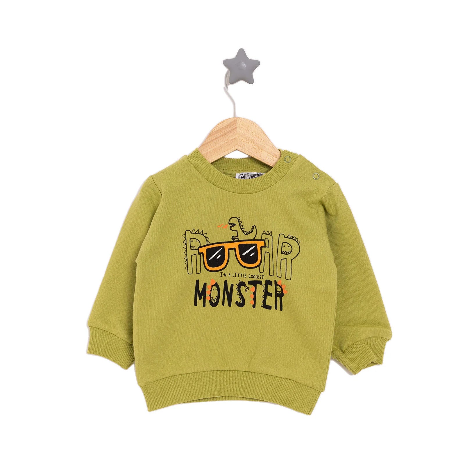 HelloBaby Basic Low Raised Monster Print - Green - ebebek - Black Friday