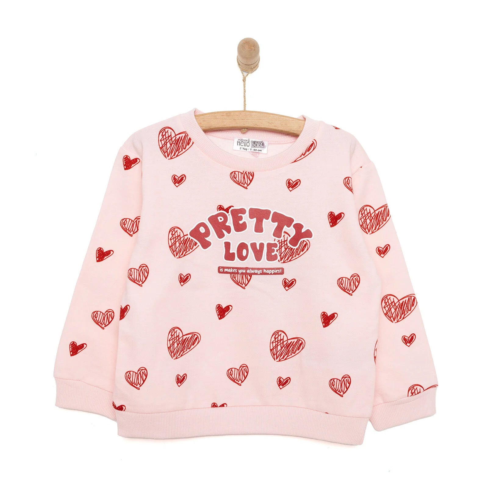 HelloBaby Basic Low Raised Sweatshirt - Printed - ebebek - Black Friday