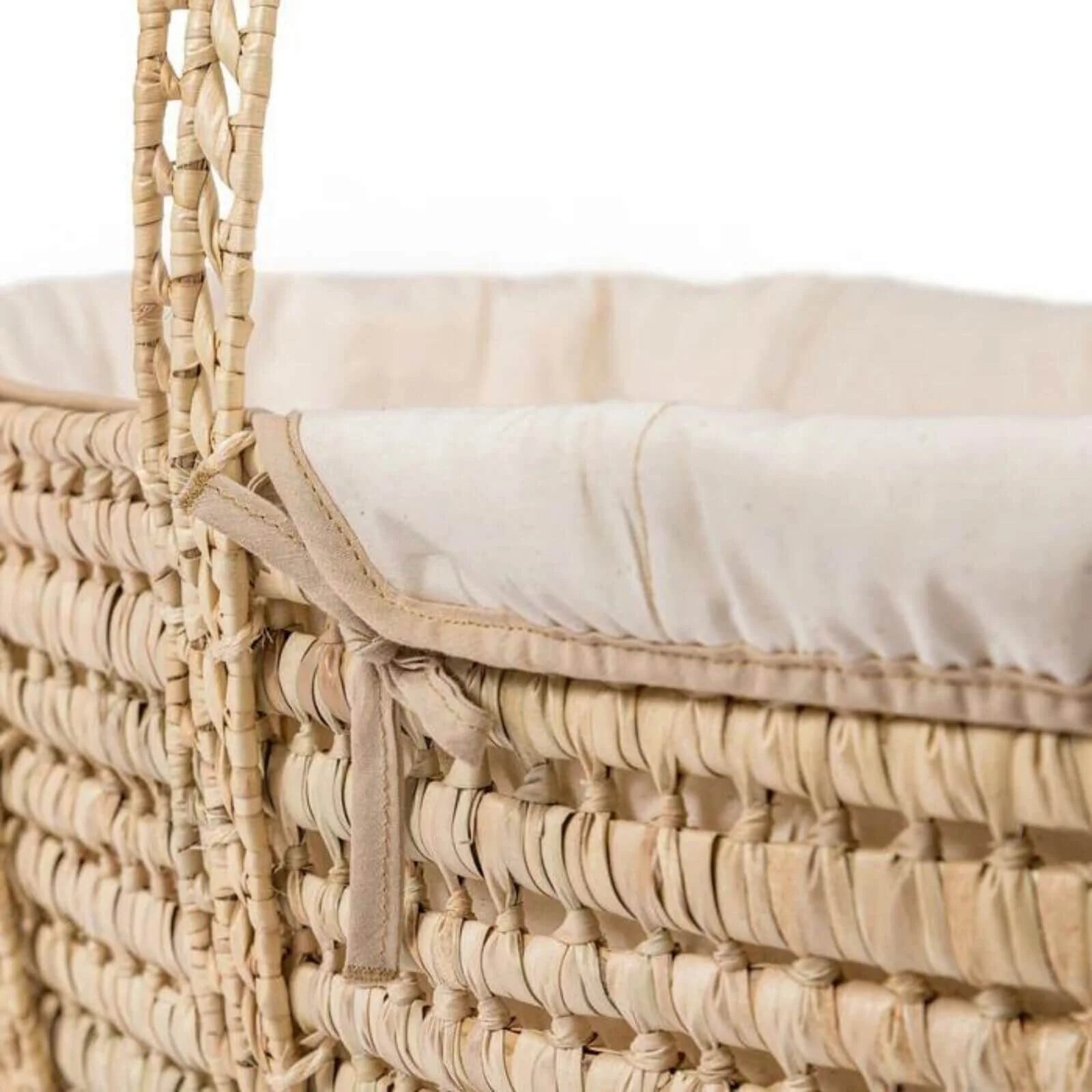 Clair de Lune Cream Organic Palm Moses Basket - Cream - ebebek - Black Friday