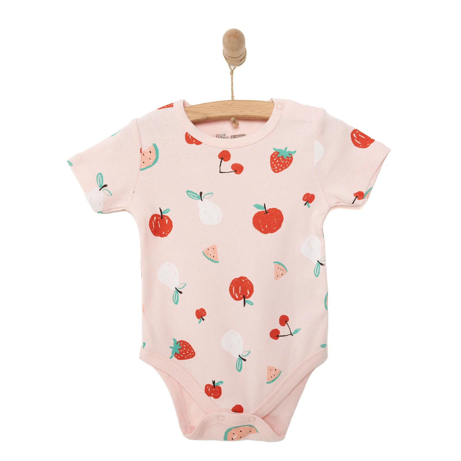 HelloBaby Animal Patternet Short Sleeve Body - Pink - ebebek - Black Friday
