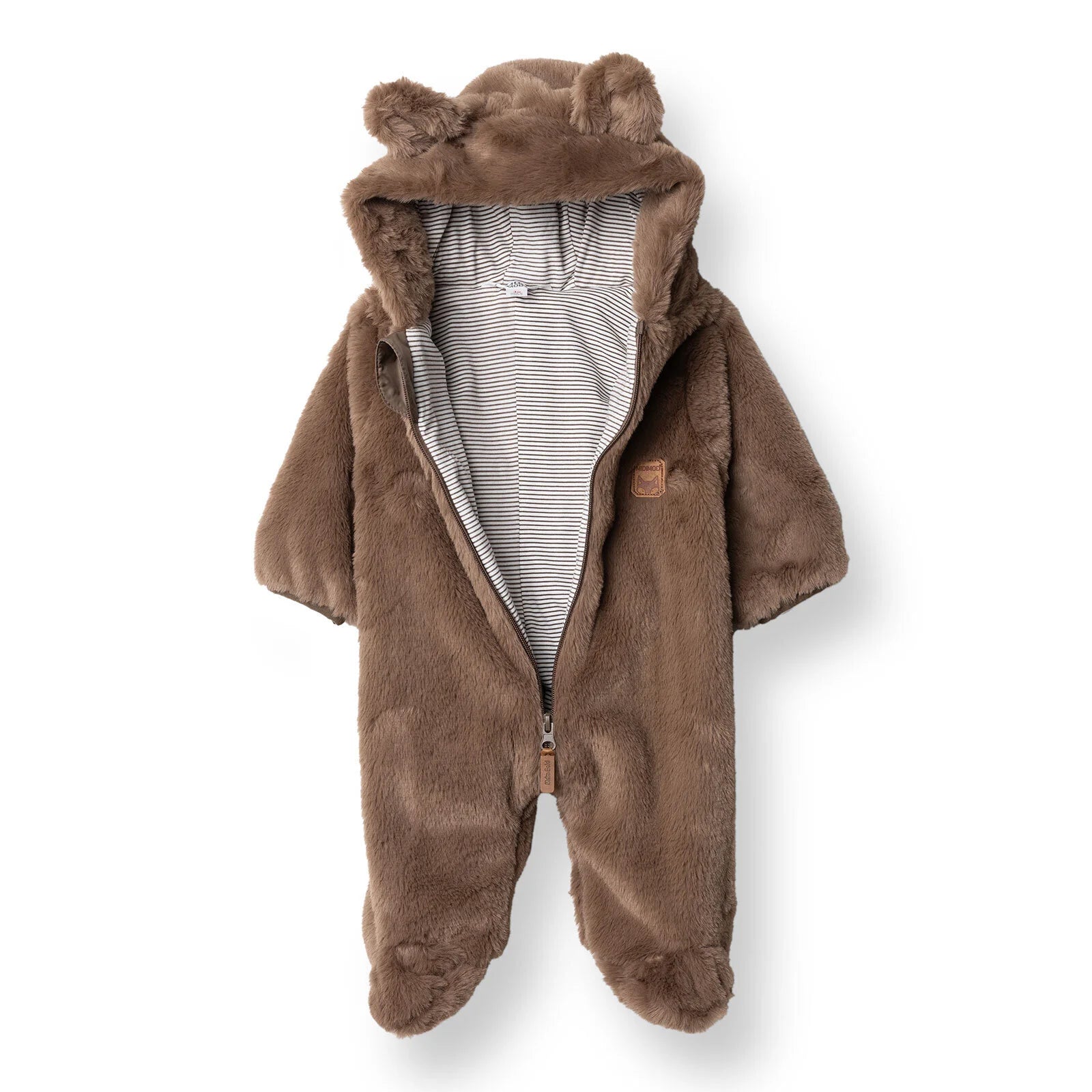 Midimod Newborn Welsoft Footed Jumpsuit - Brown - ebebek - Black Friday
