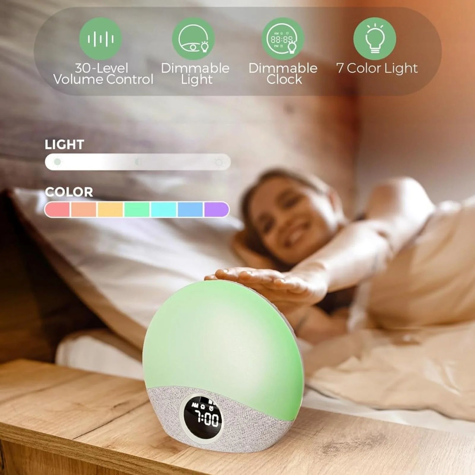 Momcozy Sunrise Echo Sound Machine Nightlight & Alarm Clock - ebebek - Black Friday