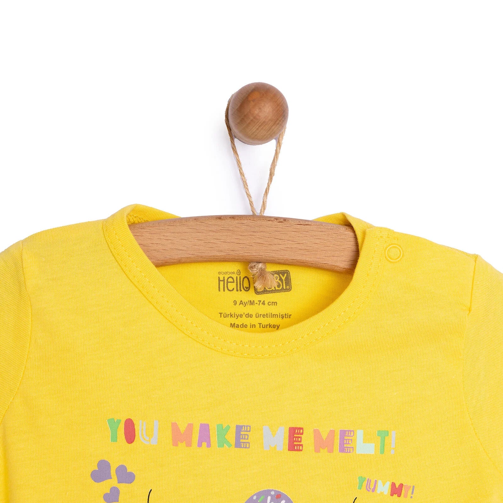 HelloBaby Baby Girl Short Sleeve Pyjamas Set - Yellow - ebebek - Black Friday