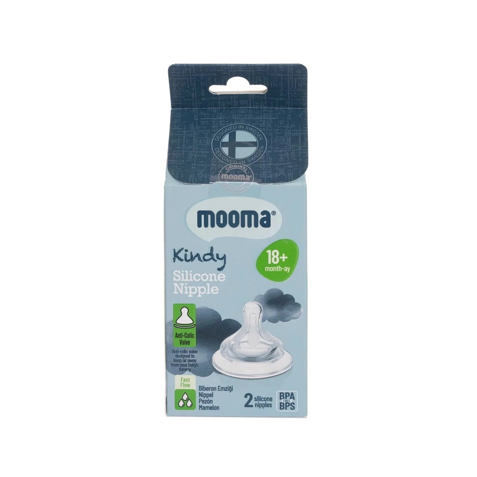 Mooma Kindy Silicone Teats Fast Flow 18+ months Pack of 2 - ebebek - Christmas