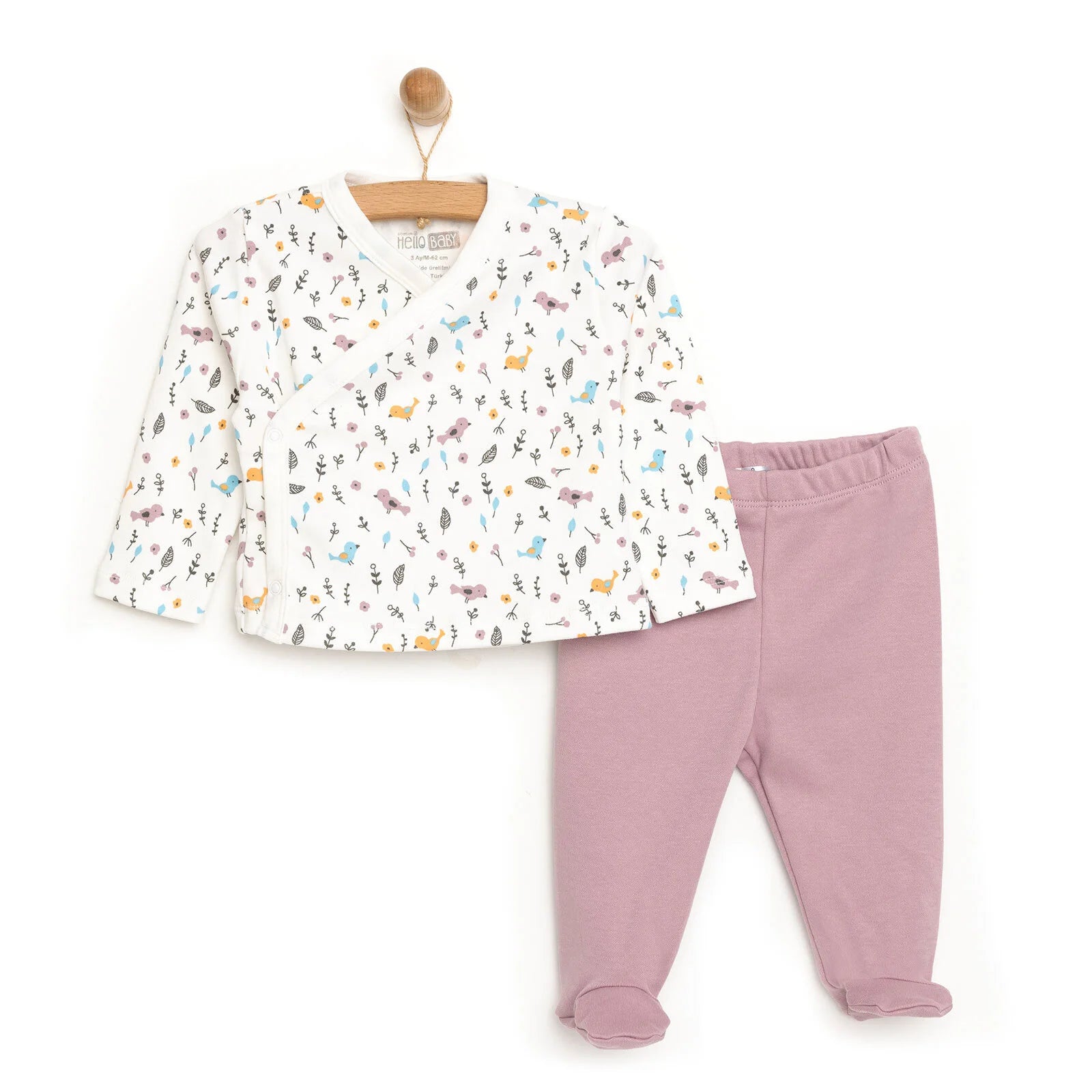 HelloBaby Body - Footed Bottom - Light Rose - ebebek - Black Friday