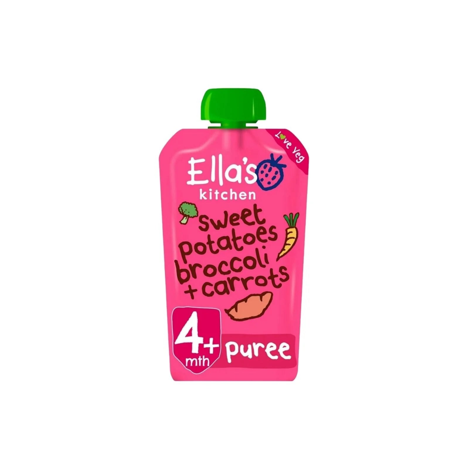 Ella's Kitchen Organic Sweet Potatoes Broccoli & Carrots 4+ months 120g - ebebek - Black Friday