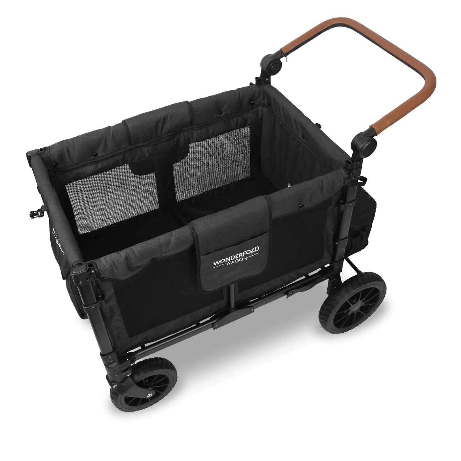 W4 Luxe Quad Stroller Wagon - Volcanic Black - Wonderfold - ebebek
