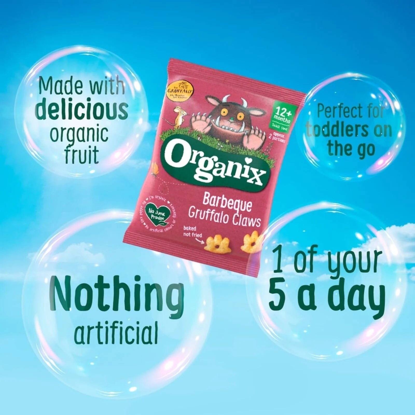 Organix Barbeque Gruffalo Claws 12+ months 60g (4x15g) - ebebek - Black Friday