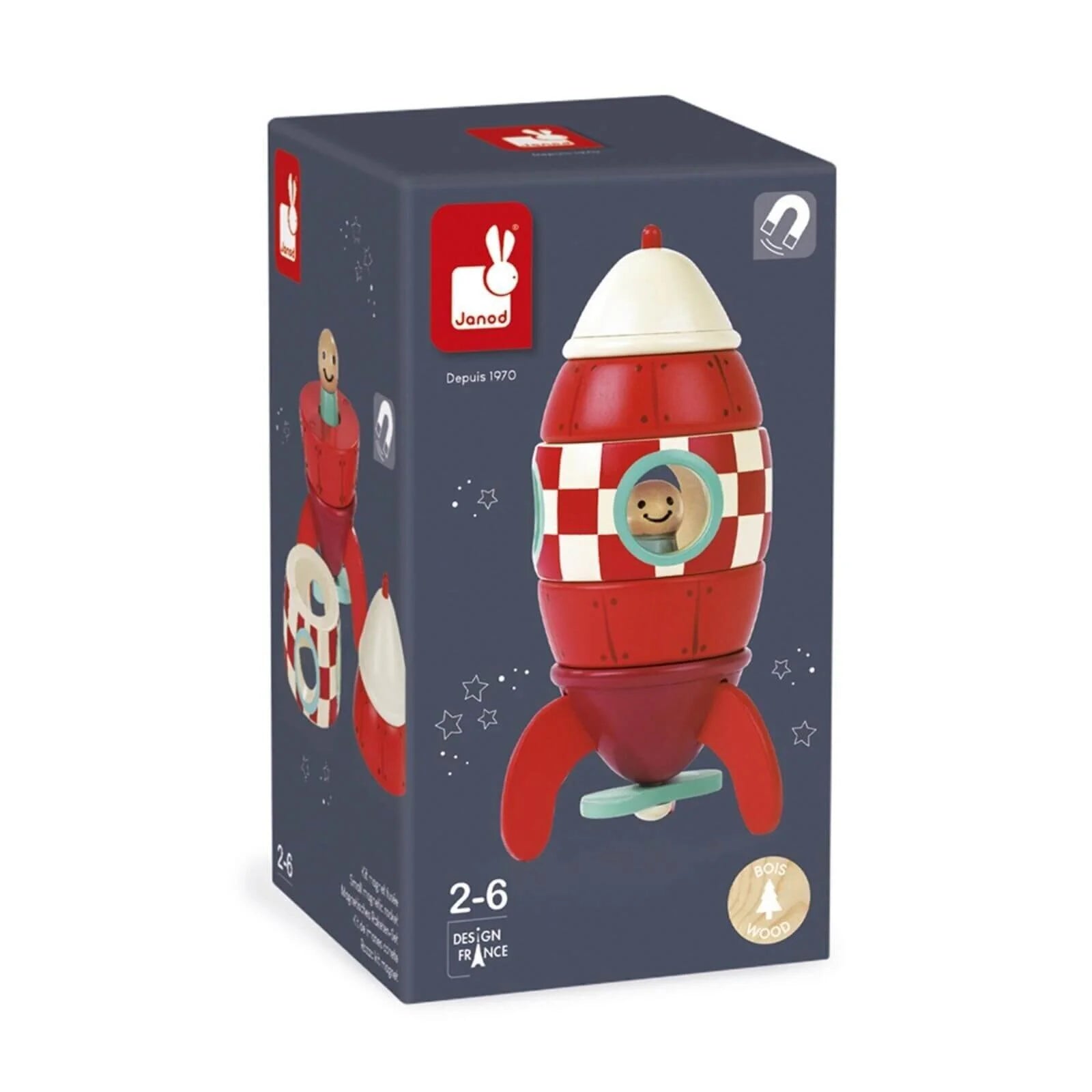 Janod Small Magnetic Rocket - ebebek - Black Friday