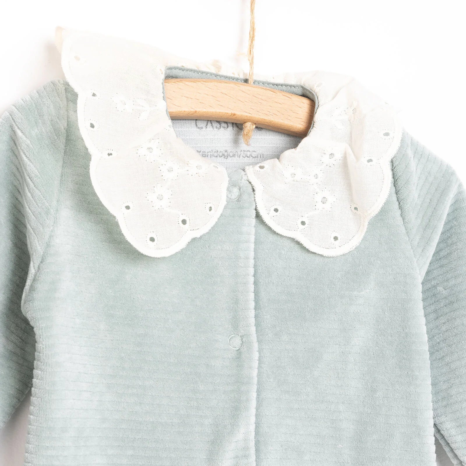 Cassiope Newborn Perfect Velvet Footed Jumpsuit - Green - ebebek - Black Friday