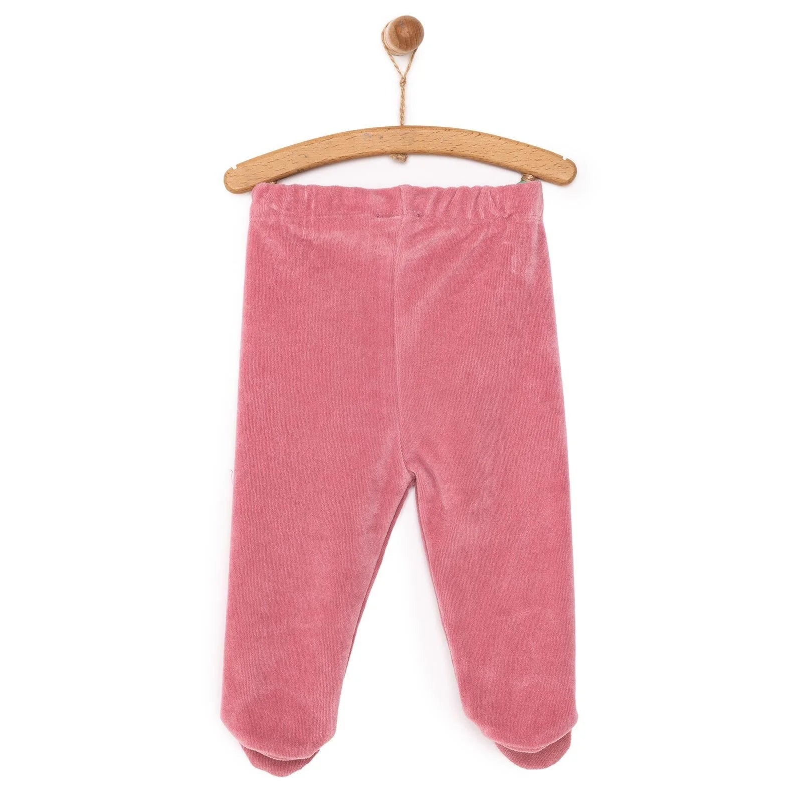 HelloBaby Girl Velvet Footed Bottom - Dark Pink - ebebek - Black Friday