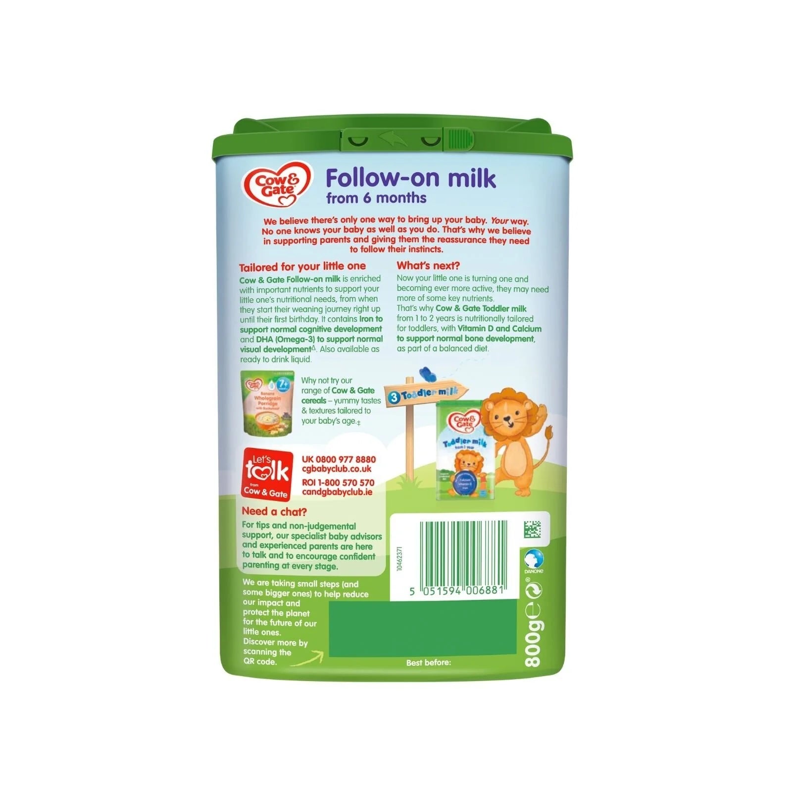 Cow and Gate 2 Follow On Milk Formula 6 - 12 months 800g - ebebek - Black Friday