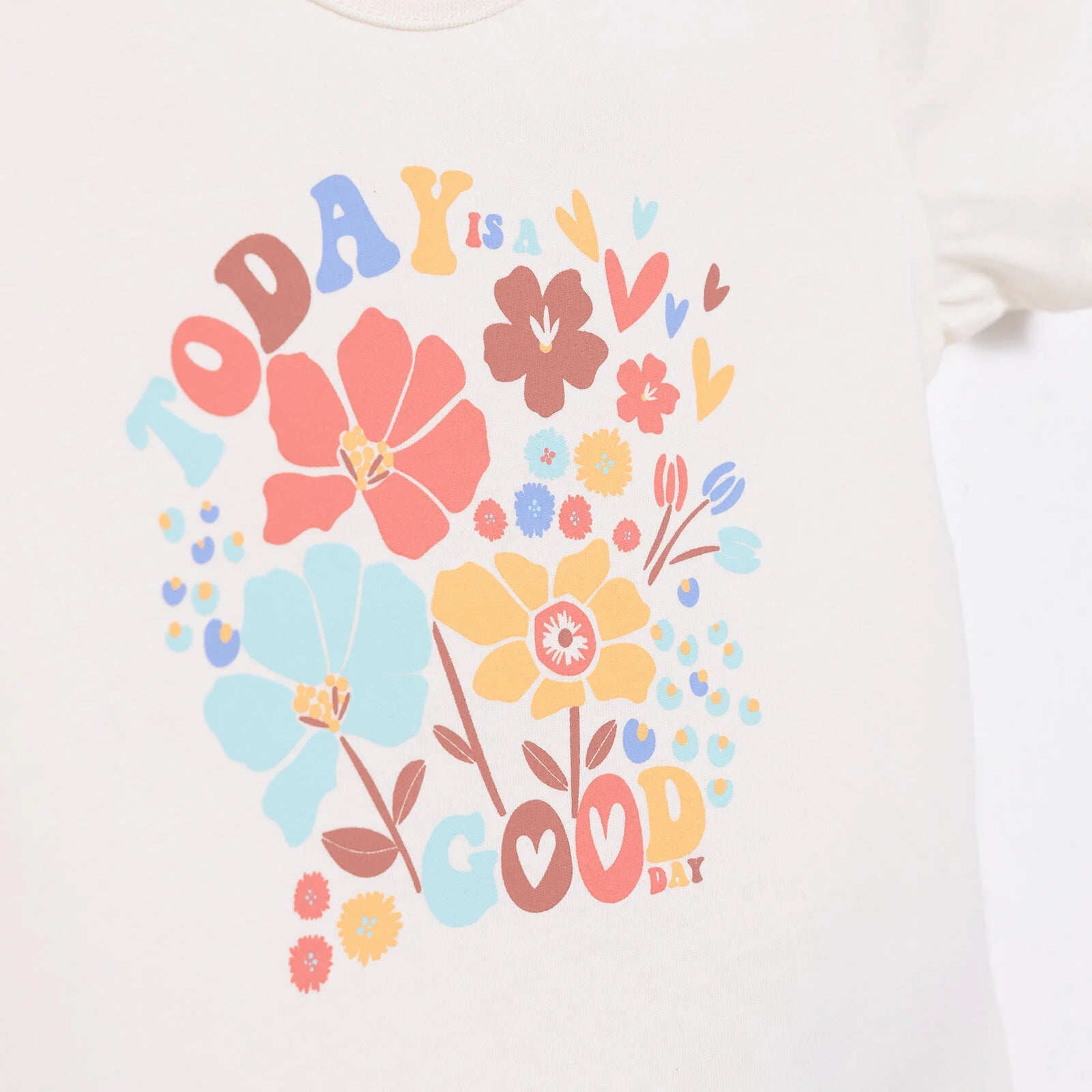 HelloBaby Basic Girl Flower Printed Tshirt - Ecru - ebebek - Black Friday