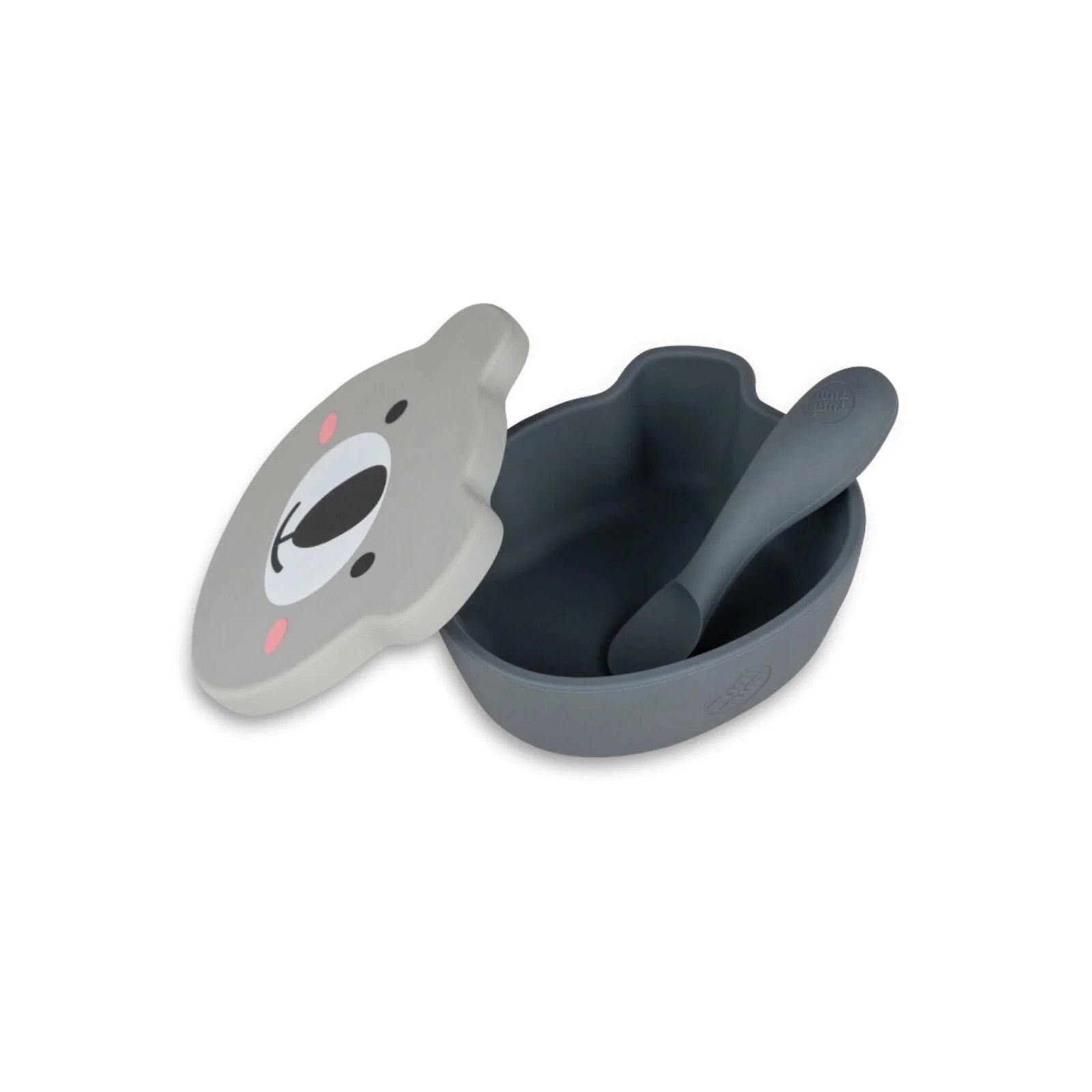 TUM TUM Silicone Weaning Bowl & Spoon Set Kev Koala - Grey - ebebek - Black Friday