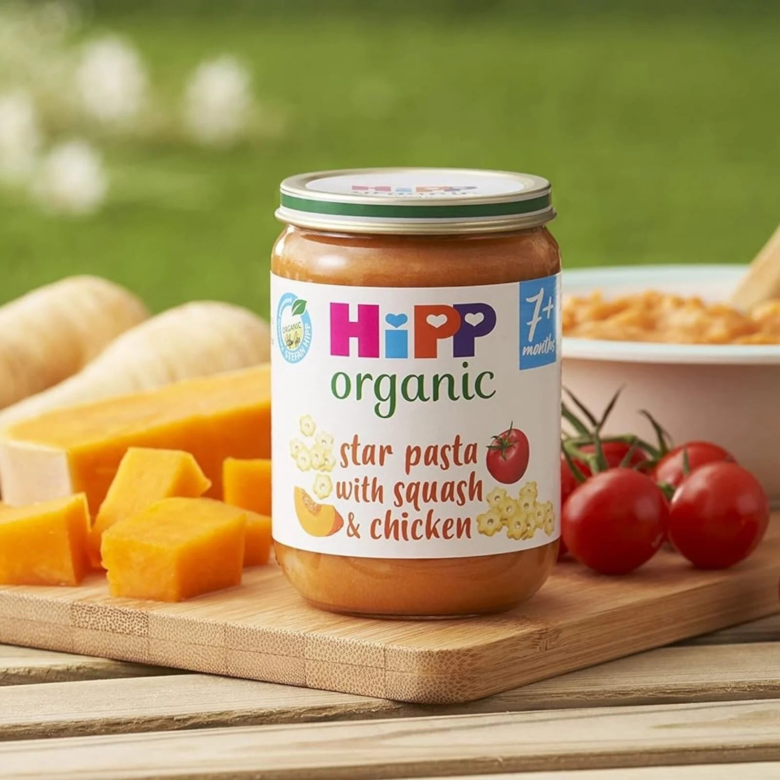HiPP Organic Star Pasta with Squash & Chicken Baby Food Jar 7+ months 190g - ebebek - Black Friday
