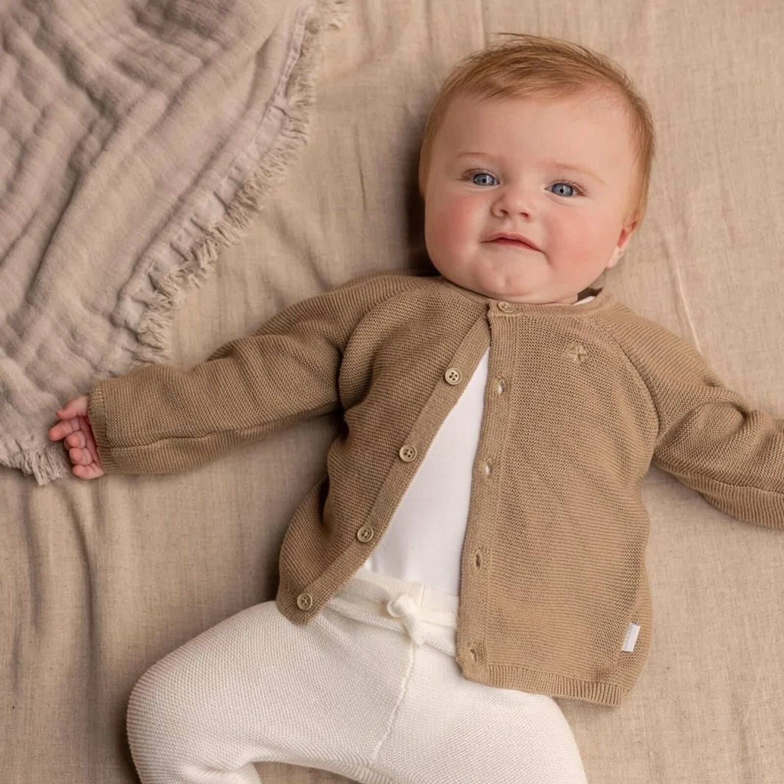 Noppies U Cardigan knit Naga - Taupe Melange - ebebek - Black Friday